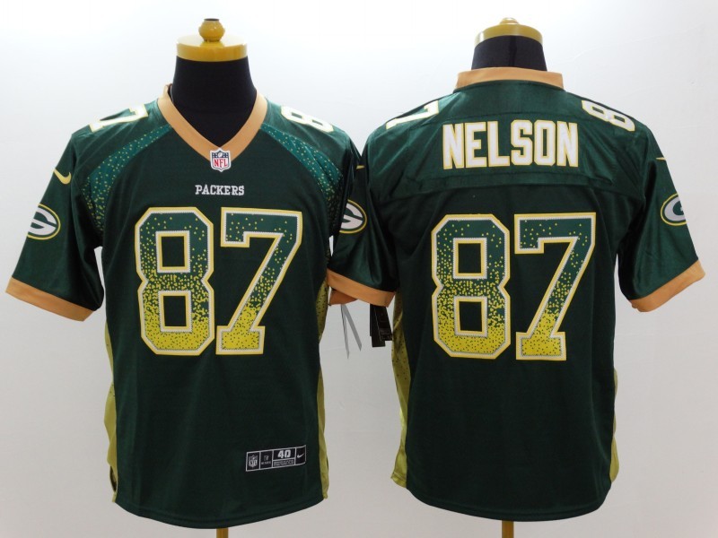 Men's Green Bay Packers Jordy Nelson #87 Green Jersey